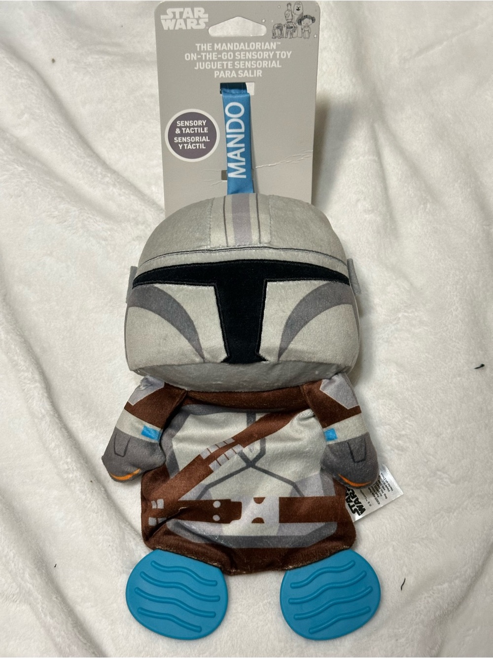 Star Wars The Mandalorian On-The-Go Sensory Toy Plush Teether